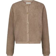 Neo Noir Dam Kläder Neo Noir Limo Fluffy Knit Cardigan Stickat Dam - Beige