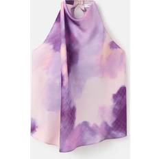 Tie Dye - Women Blouses Mango Tie Dye Blouse Foulard Light Pastel Purple