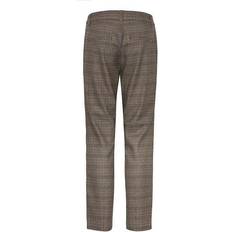 Checkered - Women Jeans PULZ Jeans Bindy Check - Braun