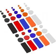 Orange Gem, Pappersklämmor & Magneter Ecobra Rundmagnet Hartferrit 36x8.5mm Orange 10 Stück