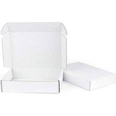 Postage & Packaging Supplies Shein 10pcs White Corrugated Paper Delivery Box
