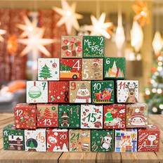 24pcs Christmas Advent Calendar Gift Box