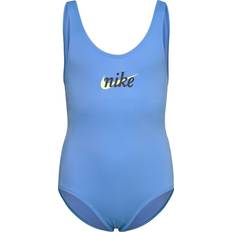 Nike Nylon Badkläder Nike Signature Swoosh U Back One Piece - Blå