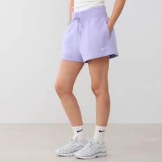 Dam - Fleece Shorts Nike Damen Shorts W NSW PHNX FLC High-Waisted Loose Shorts - Lilac Ice/Sail