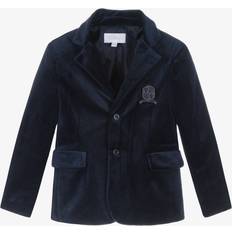 Blue Blazers Children's Clothing Patachou Boys Velvet Blazer - Navy Blue