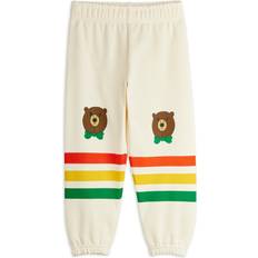 Bear Stripe Sweatpants - Beige