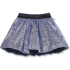 Viskos Kjolar Barnkläder BillieBlush Girls Sparkly Blue Sequinned Skirt - 4 Year