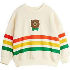 Bear Stripe Sweatshirt - Beige