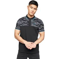 Camouflage - Men Polo Shirts Crosshatch Mens Brightling Camo Polo Shirt - Dark Blue