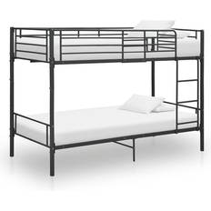 vidaXL 287910 Black Bunk Bed 90X200cm