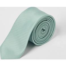 Burton Slipsar Burton Mens Sage Herringbone Tie - One Size