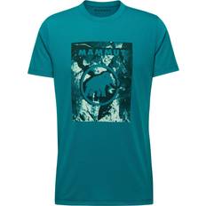 Hiking - Men - Turquoise Clothing Mammut Multifunctional Hiking T-Shirt - Green