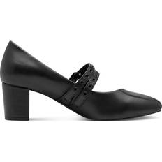Syntetisk Pumps Marco Tozzi Svarta Pumps Med Slejf Klackskor - Black