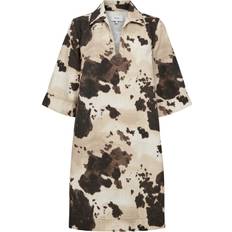 Kjole Nuivy Dress Grey Morn - Beige/Brun