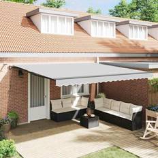 vidaXL Markis Antracit 4.5 x 3.5 m Metall