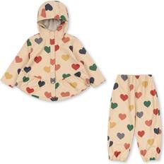 Multifarvet Regntøj Konges Sløjd Faire Rain Set Regntøj Bon Coeur - Beige
