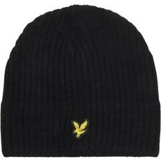 Lyle & Scott Unisex Mössor Lyle & Scott Knitted Ribbed Unisex Mössa Jet Black