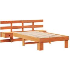 Senge & Madrasser vidaXL Sengestel Med Skuffe Gyldenbrun 80 x 200 cm Rammeseng