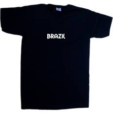TeeTreeDesigns Brazil Text V-neck T-shirt