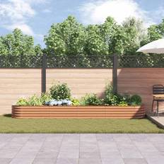 Pots, Plants & Cultivation Dakota Fields Garden Raised Bed Brown 240 x 80 x 81 cm Steel