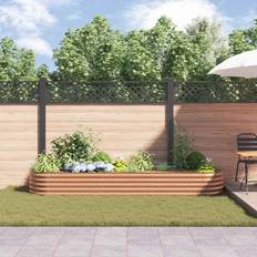 Pots, Plants & Cultivation Dakota Fields Garden Raised Bed Brown 240 x 80 x 81 cm Steel