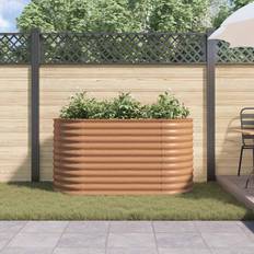 Pots, Plants & Cultivation Dakota Fields Garden Raised Bed Brown 240 x 80 x 81 cm Steel