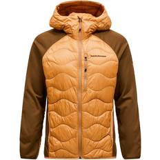 Peak Performance Helium Down Hybrid Hood M - Sierra Sand/Meadow Moss
