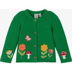 12-18M Cardigans Children's Clothing Frugi Orgainc Cotton Knitted Cardigan - Bright Green