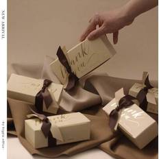 Shein Luxury European Style Gold Ribbon Gift Box