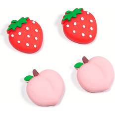 Temu Cute Thumb Grip Covers Strawberry Peach