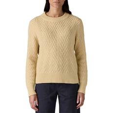Patagonia Recycled Wool Crewneck Sweater Ullpullover - Beige
