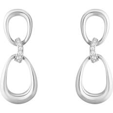 Diamanter - Sølv Øreringe Georg Jensen Offspring Øreringe Sterlingsølv - Sølv