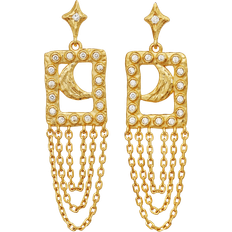 14k Øreringe Maanesten Barbra Ørerings Smykker Accessories -