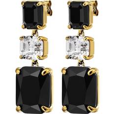 Læder Øreringe Dyrberg/Kern Esmara Ørering Gold Black