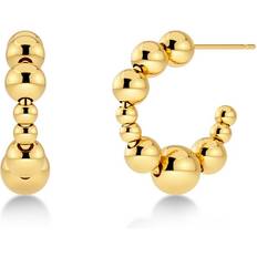 Rostfritt stål Örhängen Edblad Sphere Hoops Gold Örhängen Förgyllt Rostfritt Stål