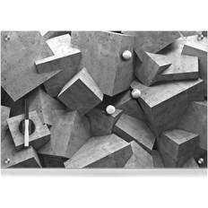 Multifarvet Opslagstavler Zeller Present Magnetisk Glastavle 60x40 cm