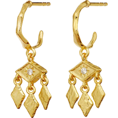 Maanesten 14k Øreringe Maanesten Edwina Øreringe Guld - Gold Colour
