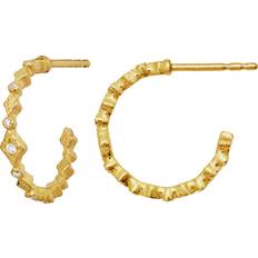 Maanesten Sølvbelagt Øreringe Maanesten Arlette Earrings Arlette - Gold Colour