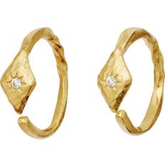 Maanesten 14k Øreringe Maanesten Forte Earring Gold Plated Ørering - Gold Colour