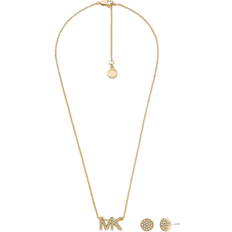 Smyckesset Michael Kors Elegant Guld Smyckeset Med Halsband Och Örhängen