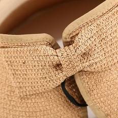 Women Visors Hat Wide Brim Foldable Beach Straw