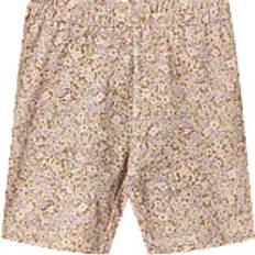 Ekologiska - Multifärgade Shorts Wheat Flower Meadow Cykelshorts Anne - Beige