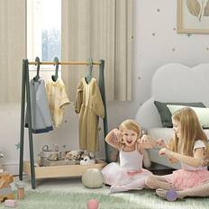 Hooks & Hangers Kid's Room Aiyaplay Kids Children Dress Up Rail With Hangers