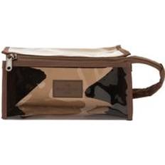 Cosmetic Bags The Flat Lay Co. Jelly Makeup Box Bag - Espresso Brown