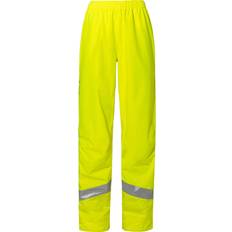 Cykling Regnbyxor Vaude Luminum Rain Pants Cykelbyxa Dam - Gul