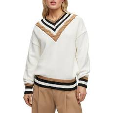 HUGO BOSS White Jumpers HUGO BOSS Falli Sweater - White