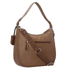 Dame - Grå Bucket Bags Burkely Ava Shoulder Bag Leather - Gray