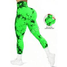Tie Dye Tights & Stay-Ups Shein High Waist Tie Dye Fitness Leggings - For Daily Workout