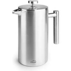 Edelstahl Kaffeekocher Silber