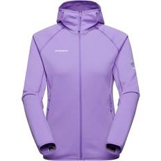 Fleece Jackets - Purple Mammut Aconcagua Midlayer Hooded Fleece Jacket - Purple